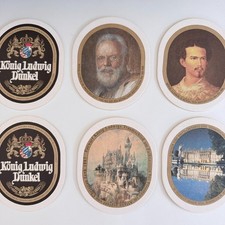 16 König Ludwig Dunkel Beer Coasters German Bavaria Royal Castle Breweriana picture