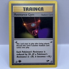 Gym Challenge 1st Edition RareResistance Gym 109/132 Vintage Pokemon Card NM picture