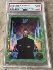 2024 Cardsmiths Currency Cred Series 3 Jade 23/45 Elon Musk #39-SP PSA 9 Graded picture