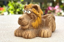 Vintage 1984 Bill Vernon Lion Sculpture Resin Folk Art Figurine Whimsical Decor picture