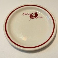 Vtg 1940s Peter Pan Snack Shop Restaurant Ware Plate Walker China Chicago picture