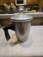 VTG Chilton Ware 5-7 Cup Aluminum Stove Top Camping Percolator Coffee Pot picture