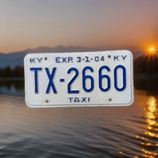 2004 Kentucky License Plate Taxi TX 2660 picture