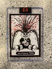 Alex Pardee Gross Card Con 2026 Obliterate Ted - Adam Bomb Variant /200 blood picture