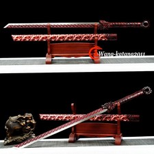 44'' Red Dragon Broadsword 1095 Carbon Steel Functional Sword Chinese Tang Dao picture