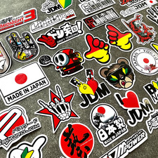 JDM Racing Sticker Decals 40 Pack Japanese Motorcycle Helmet Stickers Decal Set picture