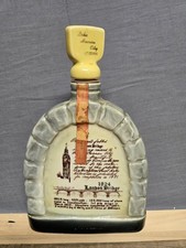 Vintage 1971 Jim Beam London Bridge Ceramic Decanter picture