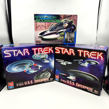 AMT ERTL Star Trek Enterprise 6 Ship Sets Plus Polar Lights Scorpion Model Lot picture