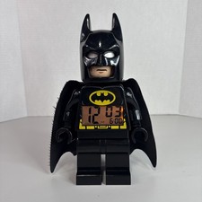 LEGO Batman Movie Digital Alarm Clock Black Yellow Alarm Lighted Collectible picture