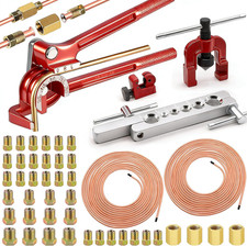 55Pack 3/16 Inch+3/16 Inch Brake Line Kit Include 25 FT Copper-Plated Brake Line picture