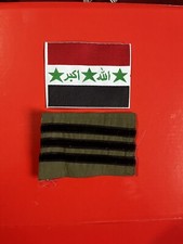 Iraq-Vintage Iraqi Army SERGEANT Rank With Iraqi Flag picture