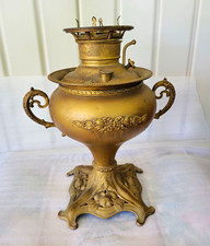 19th Century Brass Juno Kerosene Lamp. 13” high. picture
