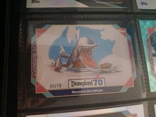 Rare Numbered Topps Disneyland 70th anniversary Card Monstro the Whale 5/10 picture
