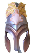 Artisan Made Papier Mache Greek/Wakanda Helmet Mask Handcrafted Wearable Theatre picture