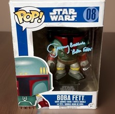 Funko Pop Star Wars Boba Fett 08 - Series 2 Autographed ✍️ by Jeremy Bulloch 🔥 picture