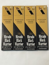 Rare 4 Box Mirado Black Warrior Premium Cedar #1 Pencils Sanford 48 Count picture