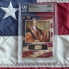 John Jay Beckett Encapsulated Handwriting Removed from Autograph Letter Signed picture