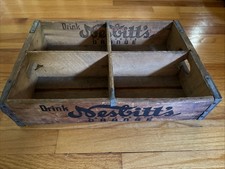 Vintage Nesbitt’s California Orange Soda Drink Wood Crate w/Divider picture