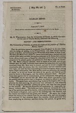RARE 1833 WAR CLAIMS COMMITTEE WAR OF 1812 REPORT WHITEHALL NEW YORK, STEAMBOAT picture