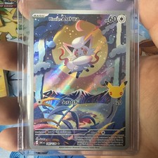 Pokémon TCG Hisuian Zorua Illustration Rare 145/128 30th Celebration NM picture