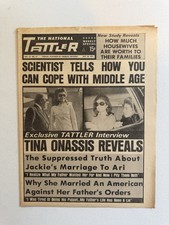 1971 Oct 24th The National Tattler Newspaper, Jackie & Tina Onassis (VRN10) picture