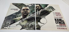 2007 Kane & Lynch Dead Men Video Game 2-page Vintage Print Ad Eidos picture