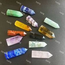 A Lot Of Natural Fluorite Amethyst Citrine Obelisk Crystal Point Healing 12PCS picture