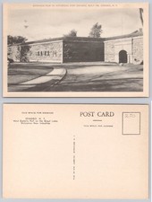 Vintage Fort Ontario Oswego NY Entrance View Postcard 1755 Historical picture