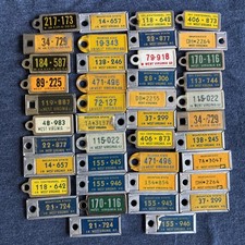 Vintage West Virginia Disabled American Veterans Mini License Plates 1953-1970 picture