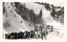 RPPC Wrightwood CA Holiday Hills Ski Resort Mountain High Photo Postcard F32 picture