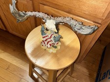 American Eagle USA Flag Household Decor DAMAGE  picture