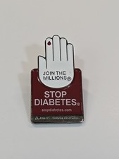 Stop Diabetes Join the Millions Lapel Pin American Diabetes Association picture