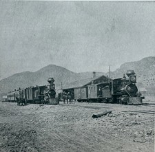 1880s D&RG No. 33 Silver Cliff CO Narrow Gauge Steam Train RPPC R.H. Kindig picture