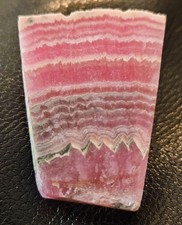 Rhodrochrosite Stalactite “Fan” Slice - Argentina#2 picture