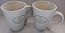 Godiva 2 Chocolatier mugs cups Ceramic Coffee '09 horse Christmas GIFT IDEA picture