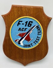 F-16 Fighter Jet ACF Joint Test Team General Dynamics Commemorative Plaque picture