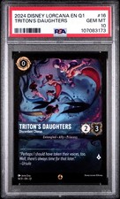 2024 Disney Lorcana EN Q1 Triton's Daughters #16 PSA 10 GEM MINT picture