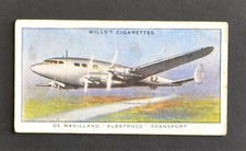 1938 Wills's Speed Series Cigarette Card 1 De Havilland 