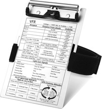 1 Set Pilot Kneeboard,Vfr Aviation Kneeboard,Aluminum Pilot Writing Board Notepa picture