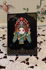 TRADITIONAL CHINESE PEKING OPERA CHARACTER 3D PLAQUE FEMALE WARRIOR FENGYATANG picture