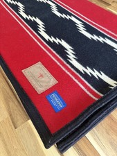 Pendleton The Curtis Blanket Collection Navajo Water Blanket Geometric Red Black picture