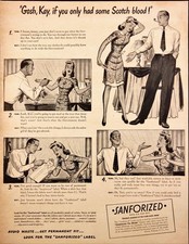 Sanforized 1943 Vintage Print Ad Original Magazine Clothing Shrinkage 12.75x10
