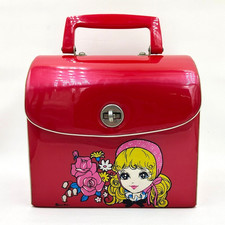 Rare Showa Retro: Vintage Japanese Anime  Big Eye Shojo Manga Vinyl Hand bag picture