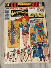 Vintage DC Comic Book 1972 Adventure Comics Super Girl #416 Bronze Age G picture