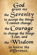 Sign God Serenity Prayer Positive Inspiring Quote Vintage Retro Tin Metal Signs picture