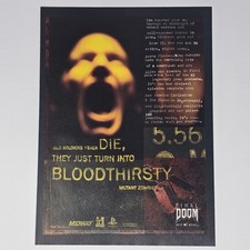 Final Doom PlayStation 1 PS1 PC Bloodthirsty Print Ad/Poster Promo Art picture