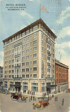 Postcard VA: Hotel Rueger, Richmond, Virginia, Antique DB, Posted 1912 picture