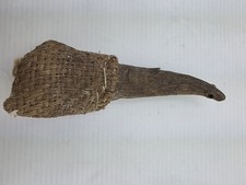 Ensprited Antique Magic Witch's Talisman -  Woven Fiber Pendant Ceremonial Horn picture