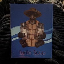 Turtle Soup Turtle Salt & Pepper Shakers Set - Turtle Reptile Theme picture