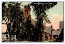 1916 Zion Episcopal Church Scene Street Rome New York NY Antique Posted Postcard picture